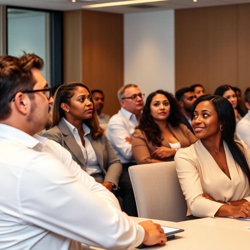 Corporate training in progress